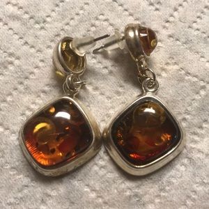 Vintage Amber Earring Set